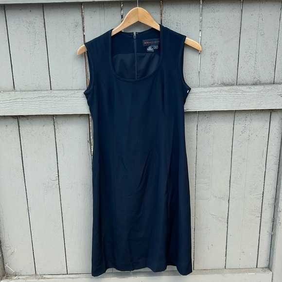 Nina Mclemore 100% Silk Sheath Dress Classic Contemporary Little Black Dress 2 - Picture 1 of 5